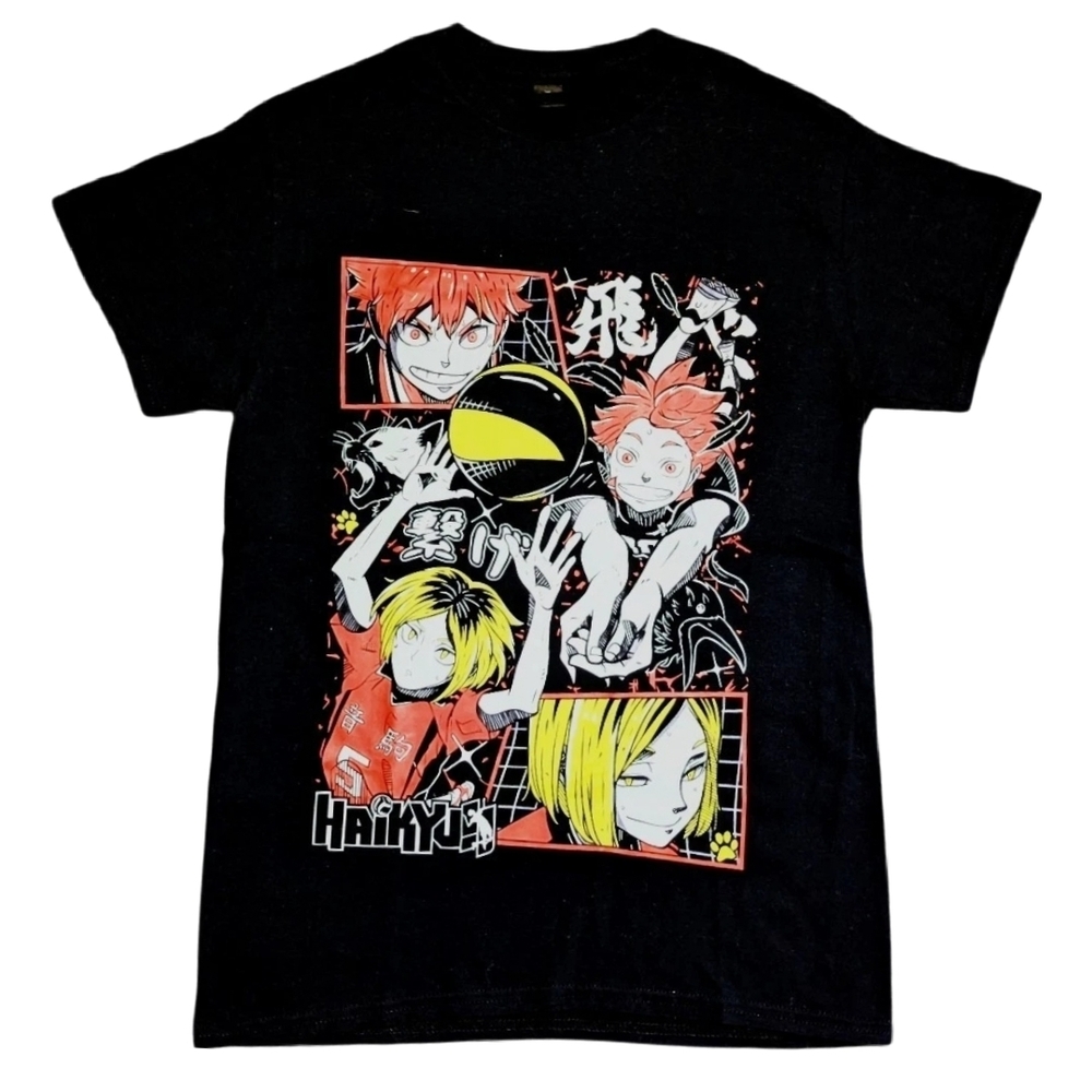 Haikyu Heavy Cotton Black T-Shirt